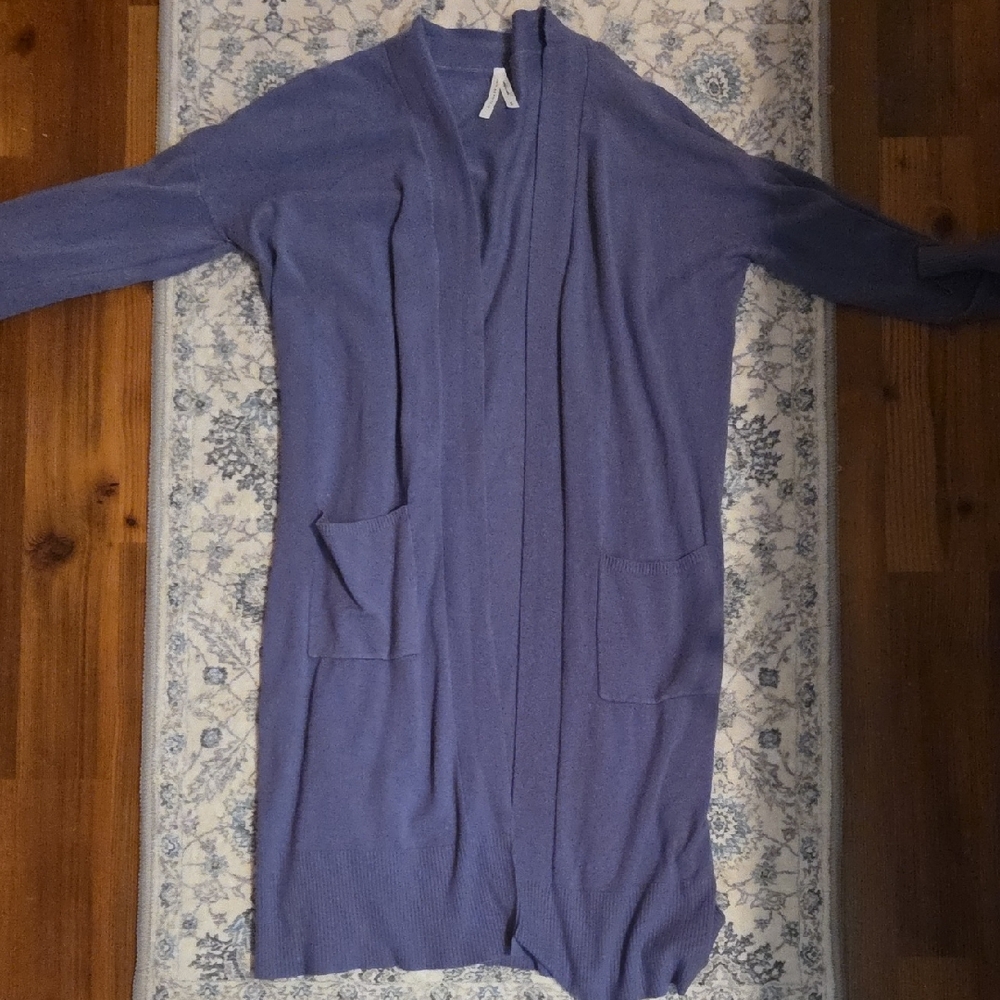 long open front cardigan with pockets